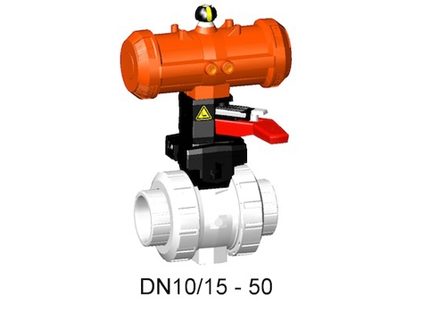 +GF+ 230型氣動球閥 PVC-C FO(常開)