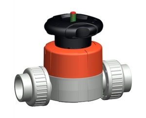 +GF+514型隔膜閥,PVC-C 帶膠粘承插端 美標(biāo) 手動隔膜閥